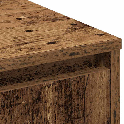 vidaXL LED-Sideboard Altholz 90 x 32 x 75 cm Holzwerkstoff