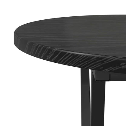 vidaXL Couchtisch Schwarz Eichen-Optik 80 x 40 x 40.5 cm