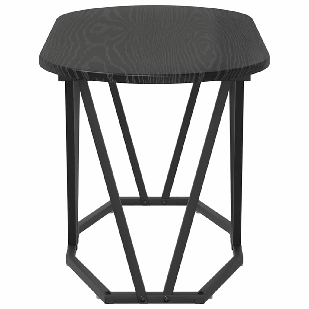 vidaXL Couchtisch Schwarz Eichen-Optik 80 x 40 x 40.5 cm