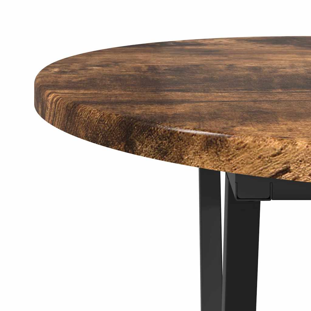 vidaXL Couchtisch Geräucherte Eiche 80 x 40 x 40.5 cm