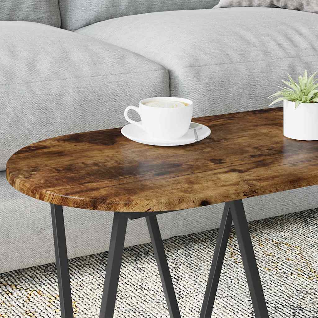vidaXL Couchtisch Geräucherte Eiche 80 x 40 x 40.5 cm
