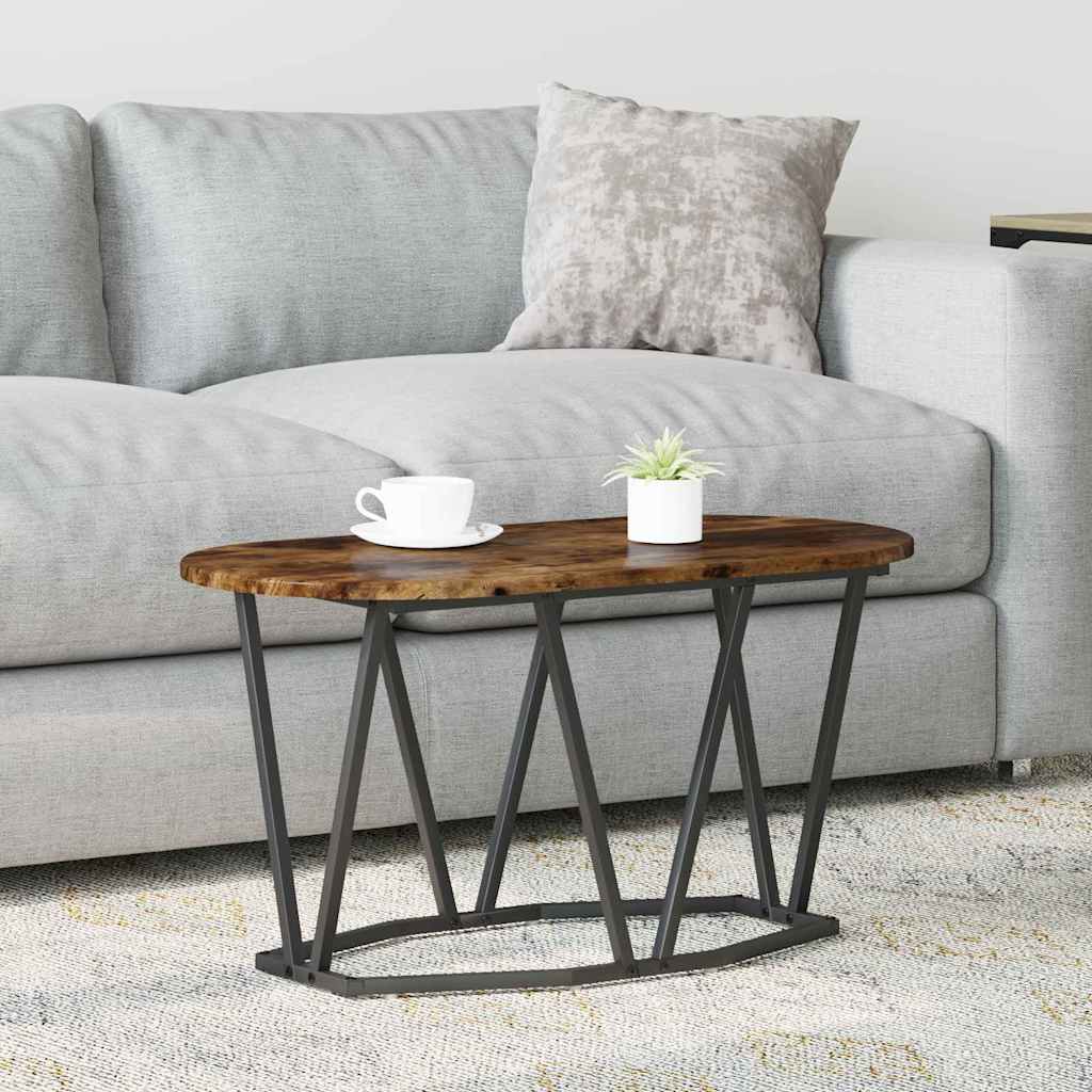 vidaXL Couchtisch Geräucherte Eiche 80 x 40 x 40.5 cm
