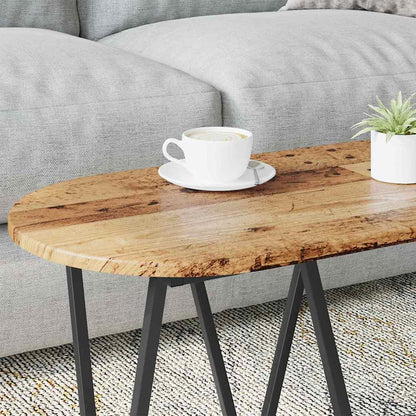 vidaXL Couchtisch Altholz 80 x 40 x 40.5 cm Sperrholz und Metall