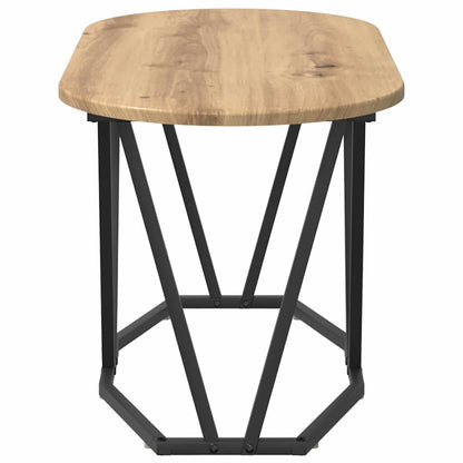 Couchtisch Artisan-Eiche 80 x 40 x 40.5 cm Sperrholz und Metall