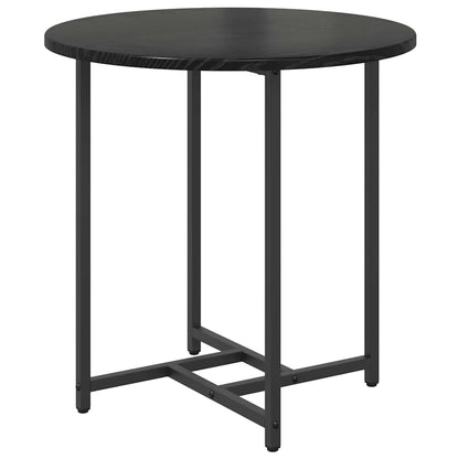 vidaXL Beistelltisch-Set 2 pcs Schwarz Eichen-Optik