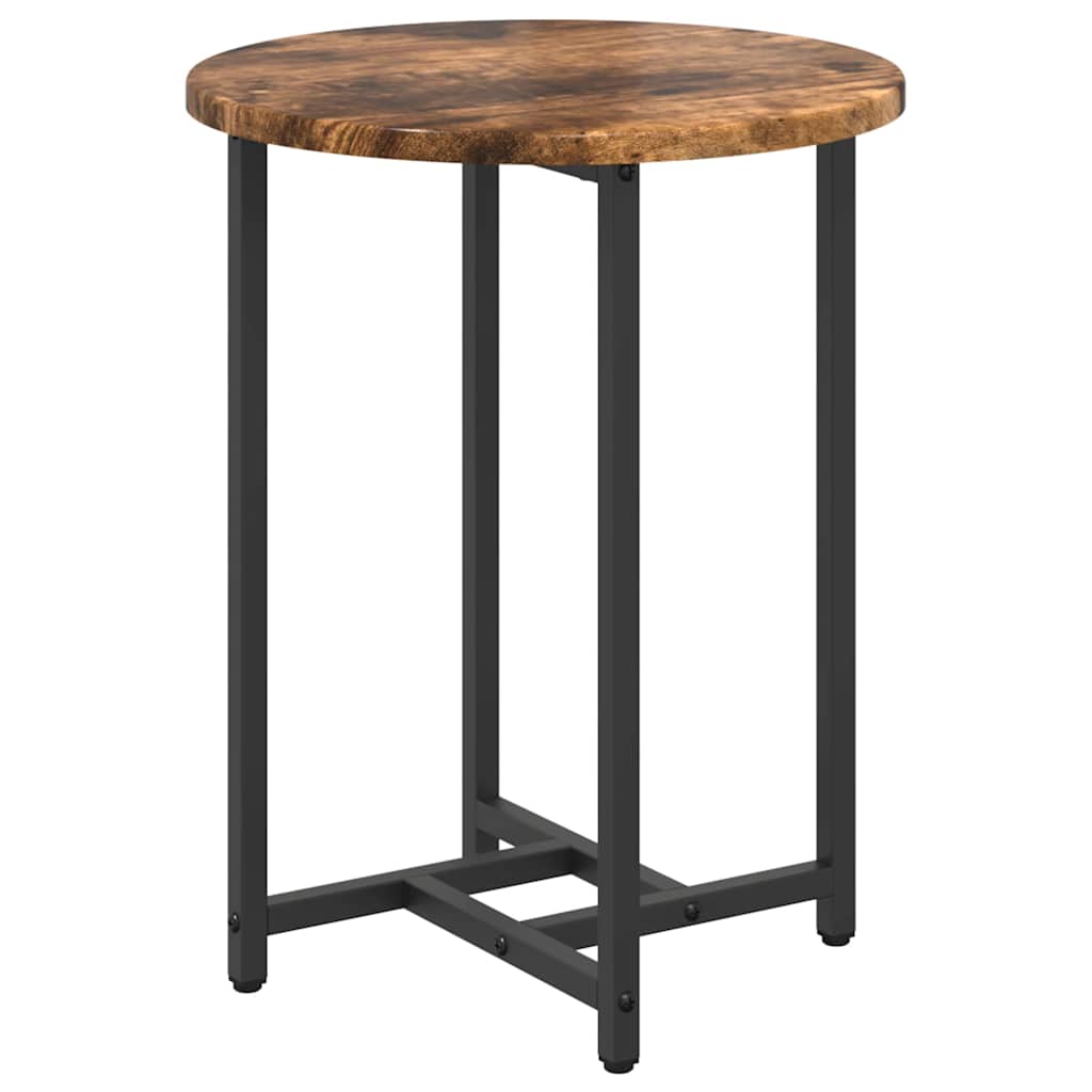 vidaXL Tables basses gigognes 2 pcs Chêne fumé et noir