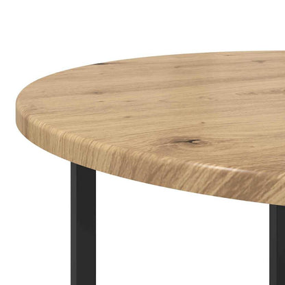 vidaXL Tables d'appoint 2 pcs Chêne artisan et Noir