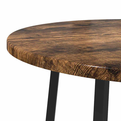 vidaXL Tables d'appoint avec étagère 2 pcs Chêne fumé et noir