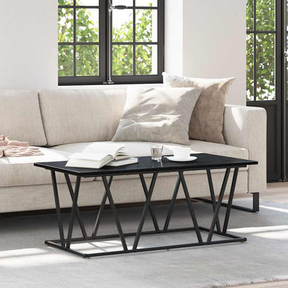 vidaXL Couchtisch Schwarz Eichen-Optik 100 x 50 x 40 cm