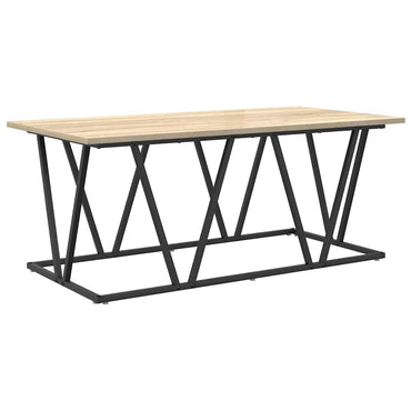 vidaXL Couchtisch Sonoma-Eiche 100 x 50 x 40 cm Sperrholz und Metall