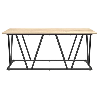 vidaXL Couchtisch Sonoma-Eiche 100 x 50 x 40 cm Sperrholz und Metall