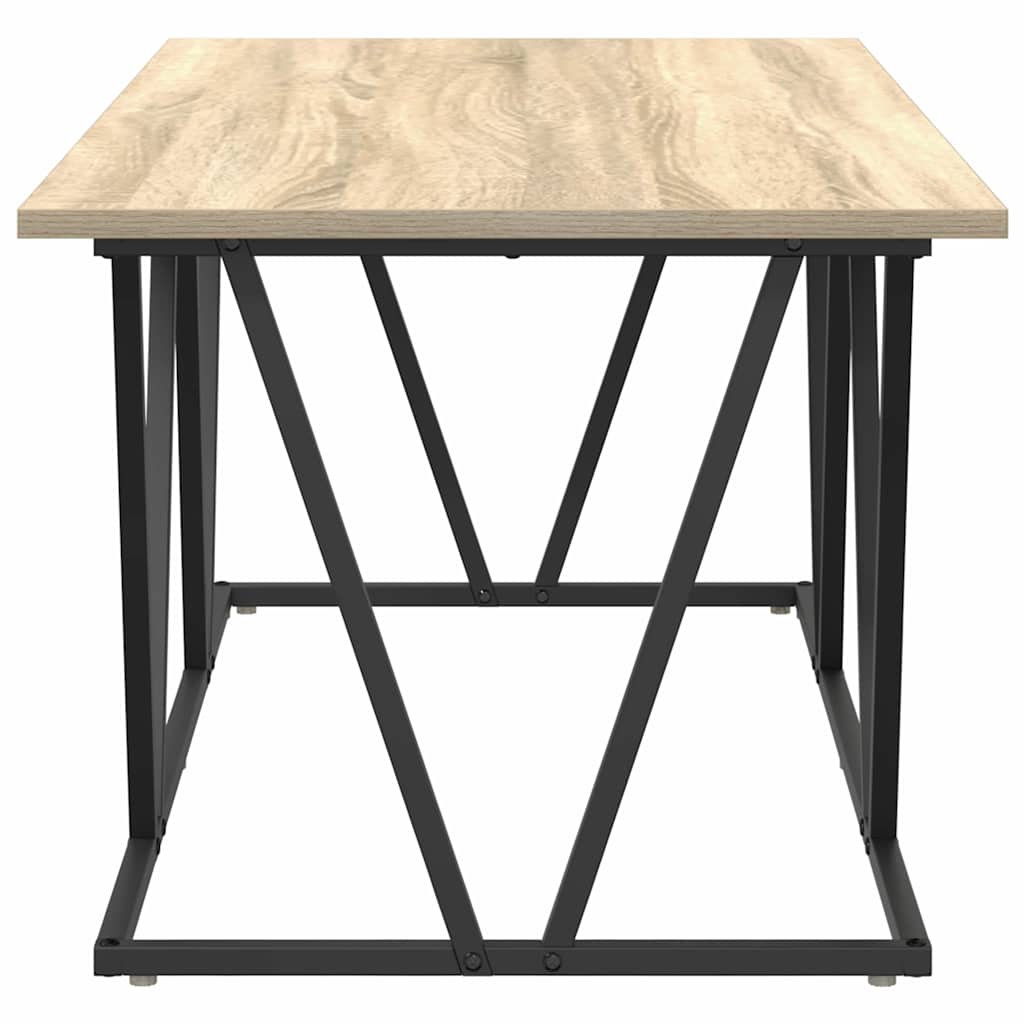 vidaXL Couchtisch Sonoma-Eiche 100 x 50 x 40 cm Sperrholz und Metall