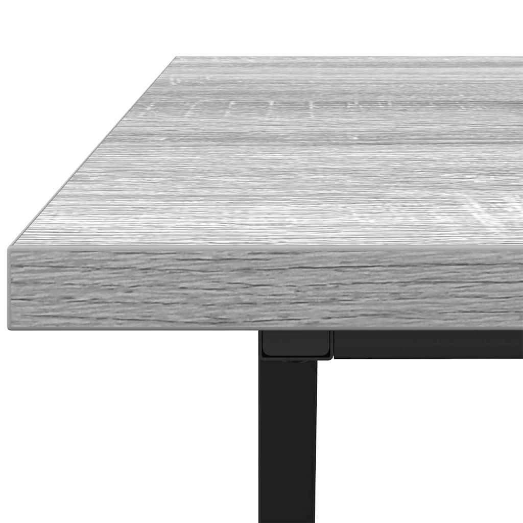 vidaXL Couchtisch Grau 100 x 50 x 40 cm Sperrholz und Metall