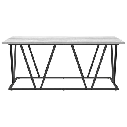 vidaXL Couchtisch Grau 100 x 50 x 40 cm Sperrholz und Metall