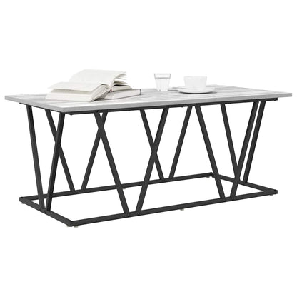 vidaXL Couchtisch Grau 100 x 50 x 40 cm Sperrholz und Metall
