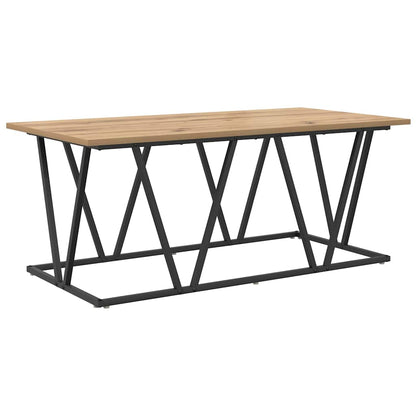 vidaXL Couchtisch Artisan-Eiche 100 x 50 x 40 cm Sperrholz und Metall