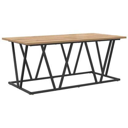 vidaXL Couchtisch Artisan-Eiche 100 x 50 x 40 cm Sperrholz und Metall