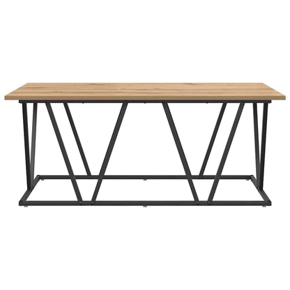 vidaXL Couchtisch Artisan-Eiche 100 x 50 x 40 cm Sperrholz und Metall