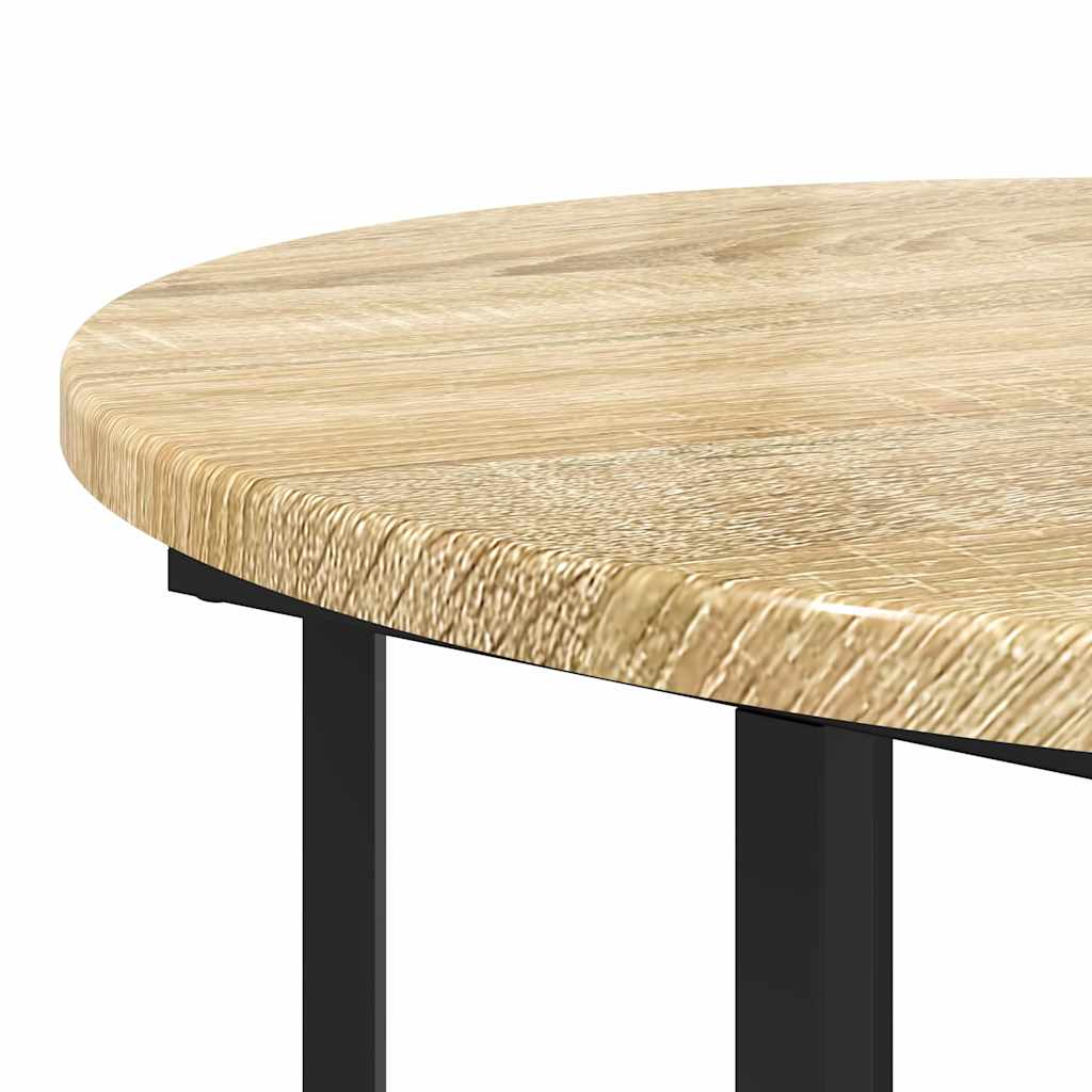 vidaXL Ensemble de tables d'appoint avec étagère 2 pcs Marron