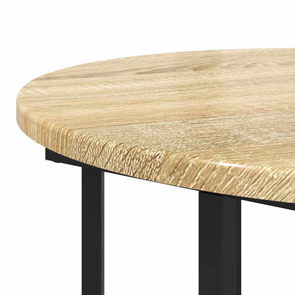 vidaXL Ensemble de tables d'appoint avec étagère 2 pcs Marron