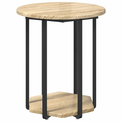 vidaXL Ensemble de tables d'appoint avec étagère 2 pcs Marron