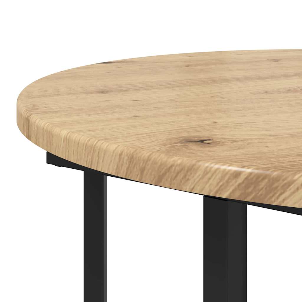 vidaXL Beistelltisch-Set mit Regal 2 pcs Braun