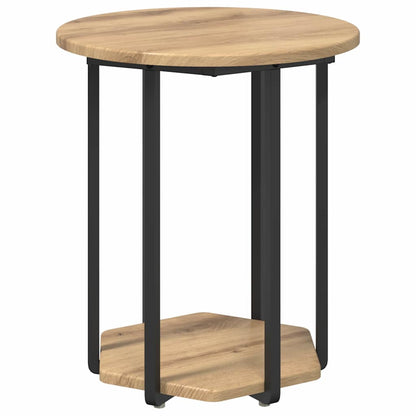 vidaXL Beistelltisch-Set mit Regal 2 pcs Braun