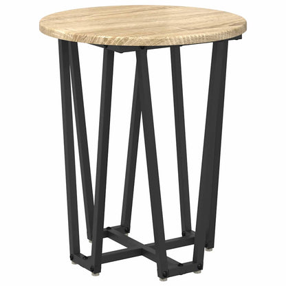 vidaXL Beistelltisch-Set 2 pcs Sonoma Eiche und Schwarz