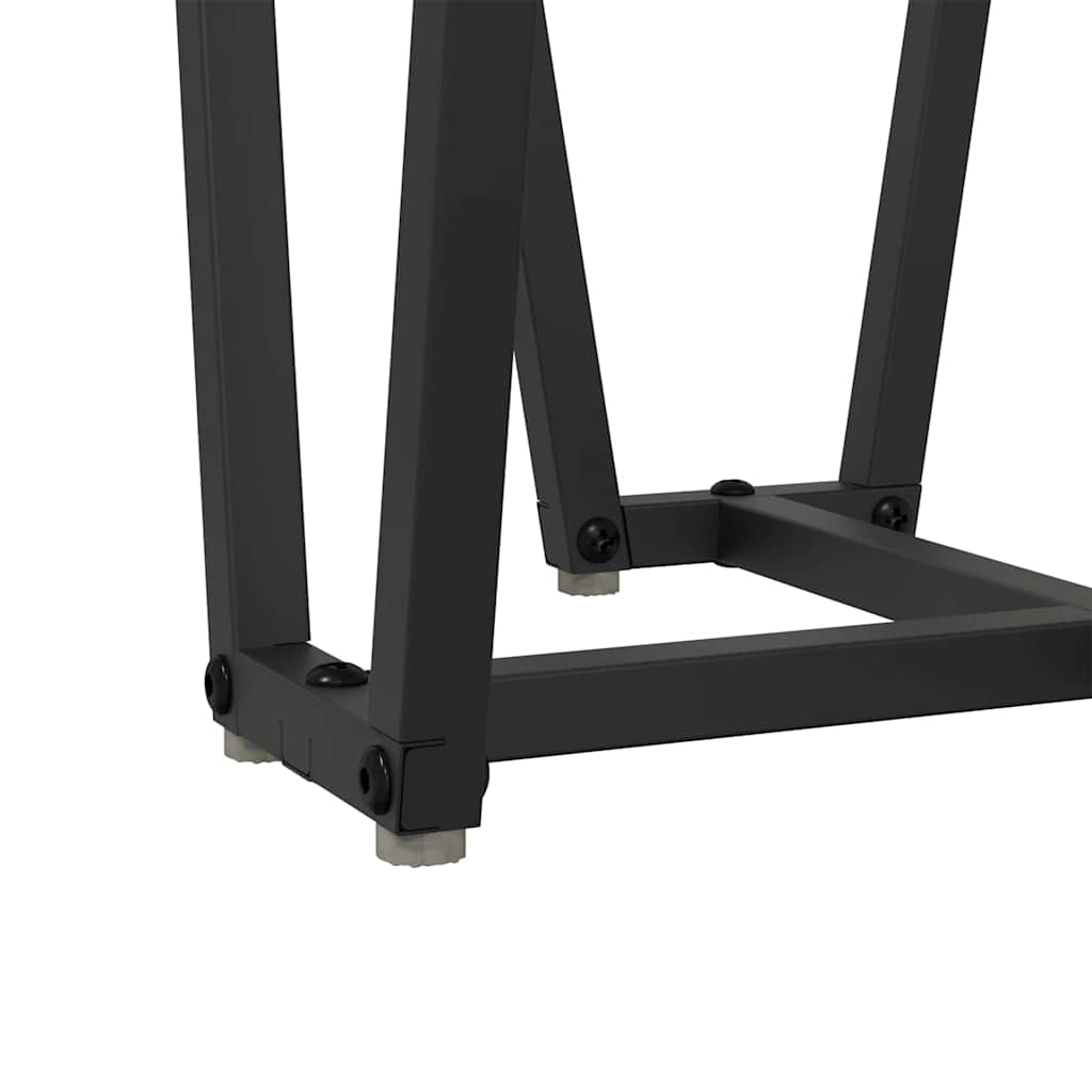 vidaXL Beistelltisch-Set 2 pcs Geräucherte Eiche und Schwarz