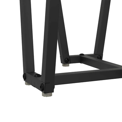 vidaXL Beistelltisch-Set 2 pcs Geräucherte Eiche und Schwarz