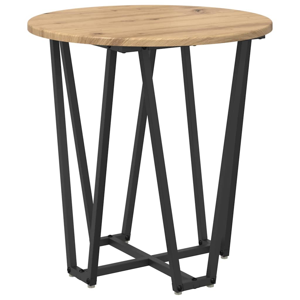 vidaXL Beistelltisch-Set 2 pcs Artisan Eiche und Schwarz
