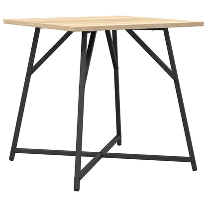 vidaXL Beistelltisch-Set 2 pcs Sonoma Eiche und Schwarz