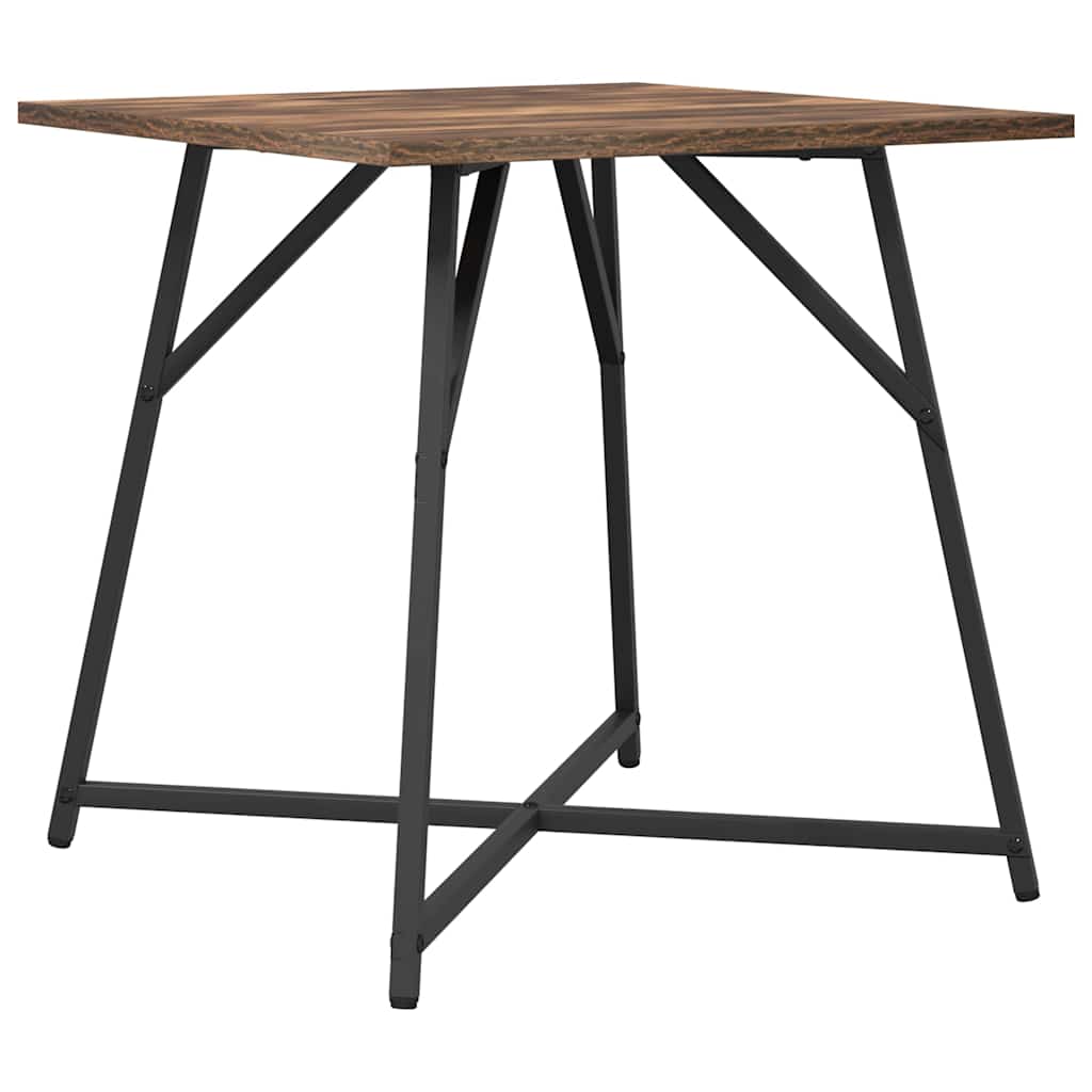 vidaXL Jeu de tables d'appoint 2 pcs Chêne fumé et noir