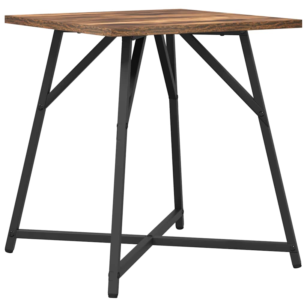 vidaXL Jeu de tables d'appoint 2 pcs Chêne fumé et noir