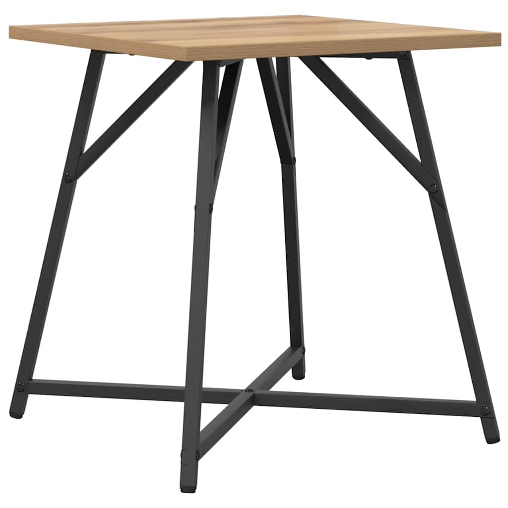 vidaXL Beistelltisch-Set 2 pcs Artisan Eiche und Schwarz