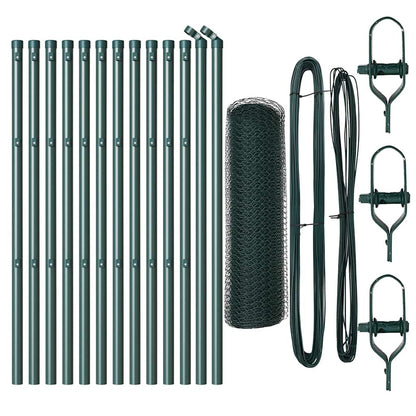 Zaunpfosten Grün 25 x 0,5 m (25 mm Netz) Stahl