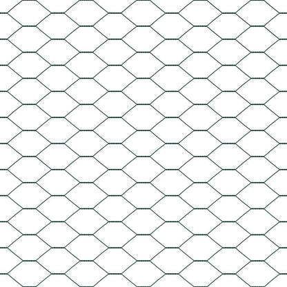 Zaunpfosten Grün 50 x 1,5 m (25 mm Maschenweite) Stahl und PVC