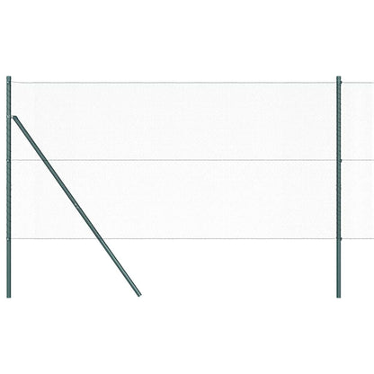 vidaXL Zaunpfosten Grau 100 x 1 m (13 mm Maschenweite) Stahl und PVC