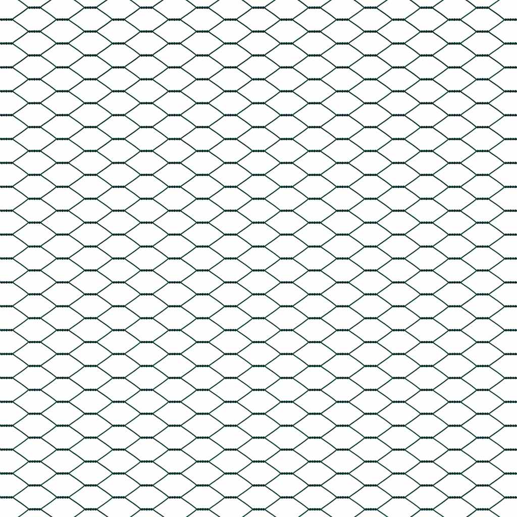vidaXL Zaunpfosten Grün 100 x 1,2 m (13 mm Maschenabstand)