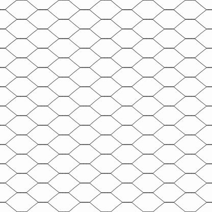 Zaunpfosten Grau 25 x 1,2 m (25 mm Maschen) Stahl