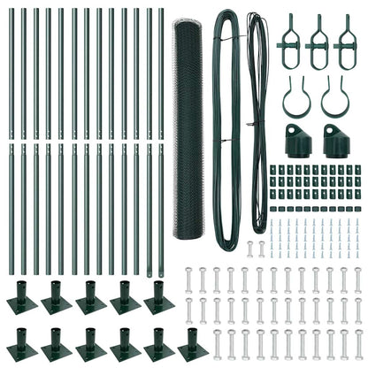 Zaunpfosten Grün 25 x 1,2 m (25 mm Maschen) Stahl
