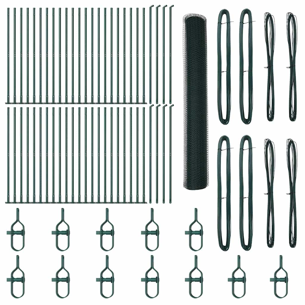 Zaunpfosten Grün 100 x 1,2 m (13 mm Maschenabstand)