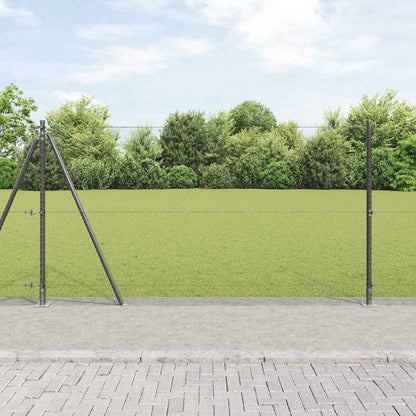 vidaXL Zaunpfosten Grau 100 x 1,2 m (13 mm Maschenabstand)