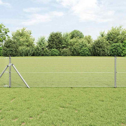 vidaXL Zaunpfosten Silber 10 x 0,8 m (16 x 16 mm Draht) Stahl
