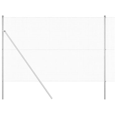 vidaXL Zaunpfosten Silber 25 x 1,5 m (12 x 12 mm Netz) Stahl