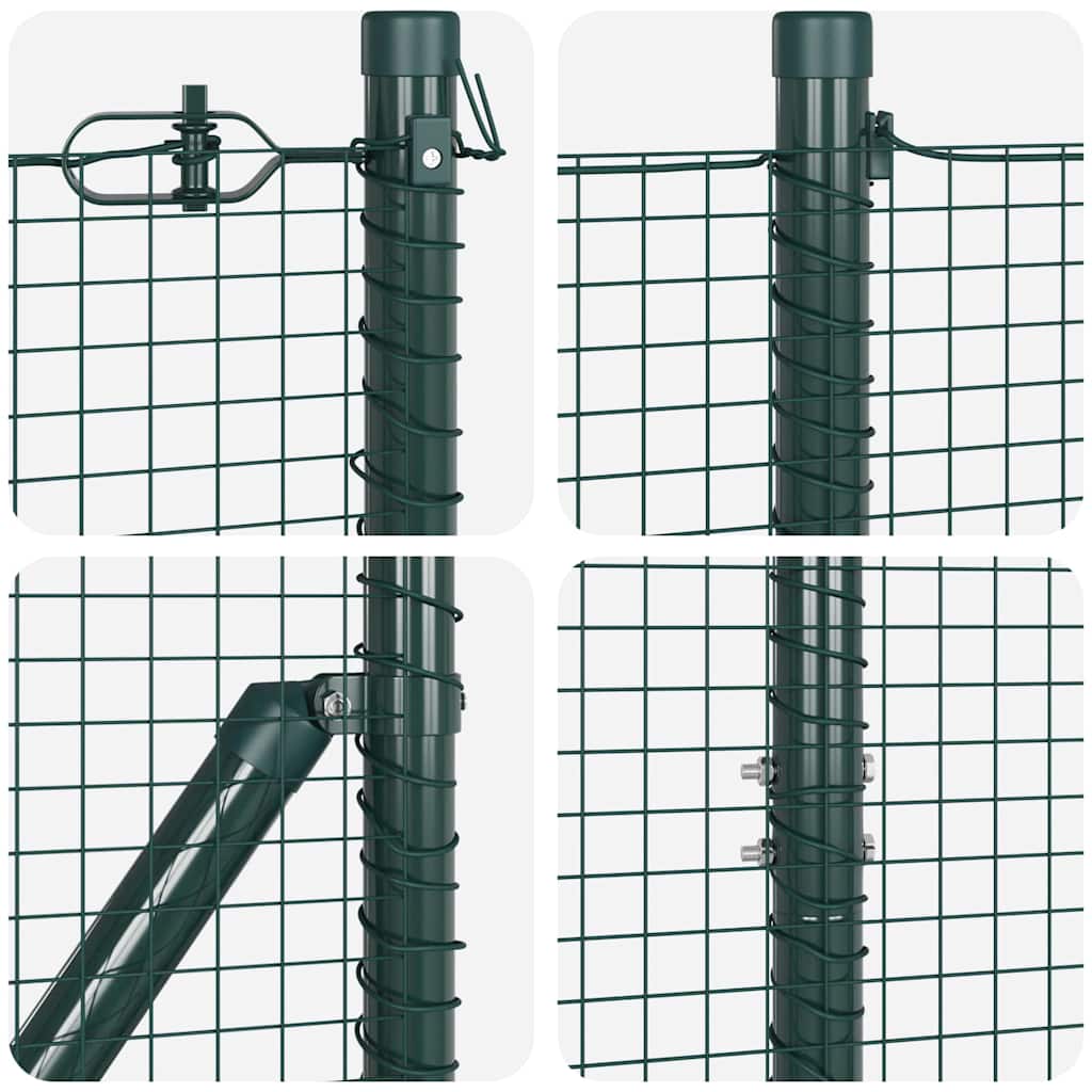 vidaXL Zaunpfosten Grün 10 x 1,4 m (19 x 19 mm Drahtgewebe)
