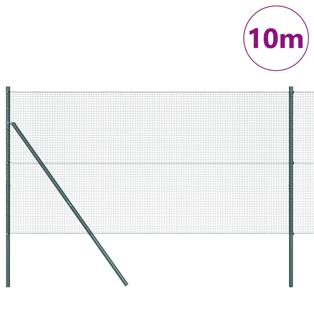 vidaXL Zaunpfosten Grün 10 x 1,4 m (19 x 19 mm Drahtgewebe)