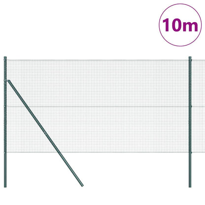 vidaXL Zaunpfosten Grün 10 x 1,4 m (19 x 19 mm Drahtgewebe)