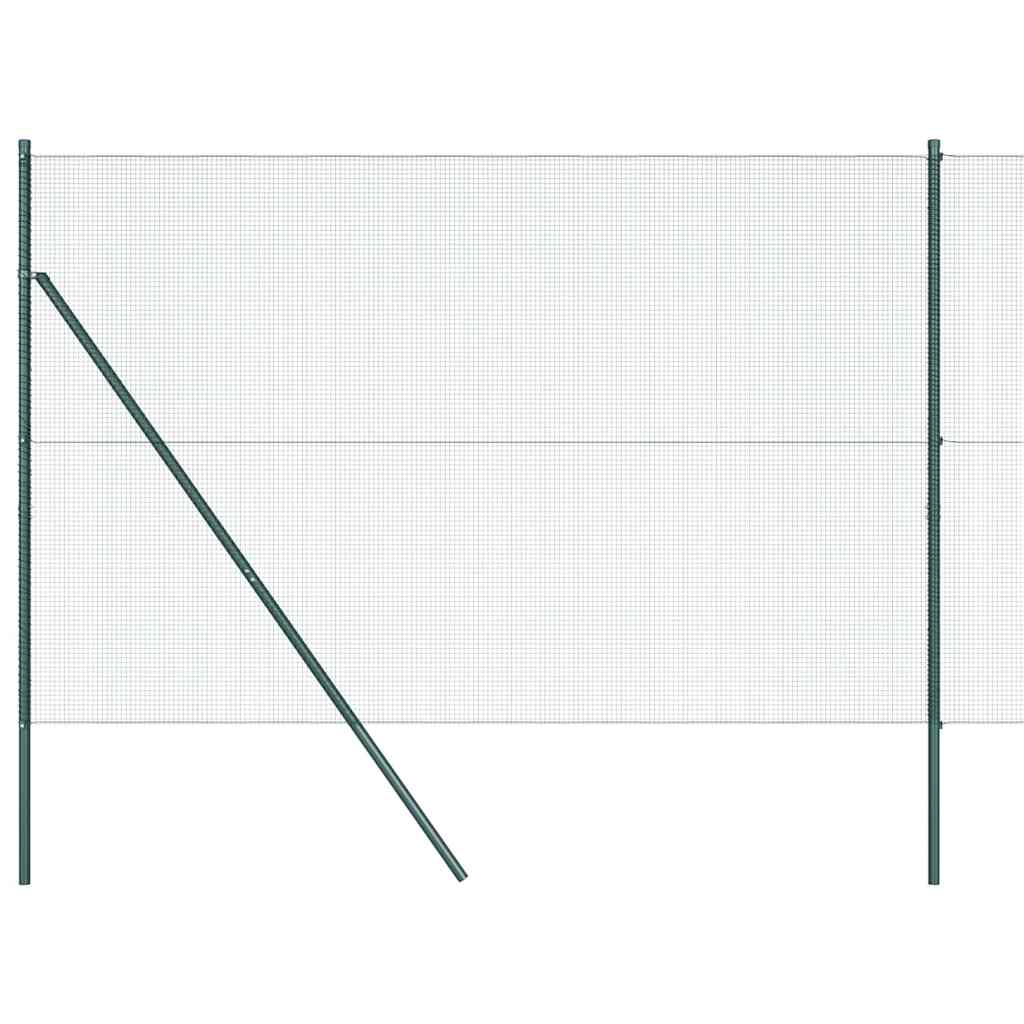 vidaXL Zaunpfosten Grün 10 x 1,6 m (12 x 12 mm Maschenweite)