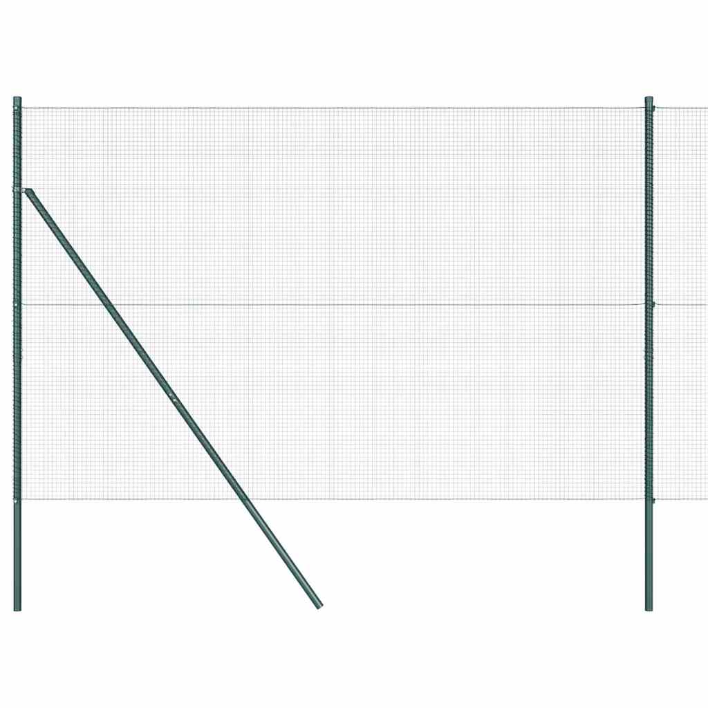 vidaXL Zaunpfosten Grün 10 x 1,6 m (16 x 16 mm Maschenweite)